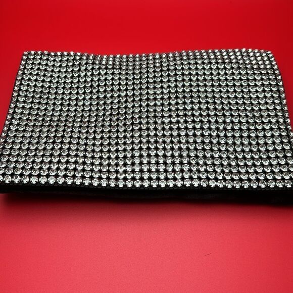 No Brand rhinestone and black evening bag clutch or cross body NWOT - Picture 2 of 7